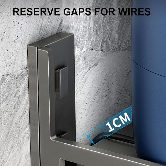 Retractable Stainless Steel Wall Shelf Microwave Oven Rack for Kitchen Multi Functional Storage Shelf for Commercial Restaurant &amp Bar Toaster Space Sa