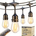 addlon 200FT Outdoor String Lights LED with Remote Dimmable Patio Lights Waterproof Shatterproof Edison Bulb for Outside Backyard Porch Garden Bistro Pergola Party Decor Warm Ambience Lighting