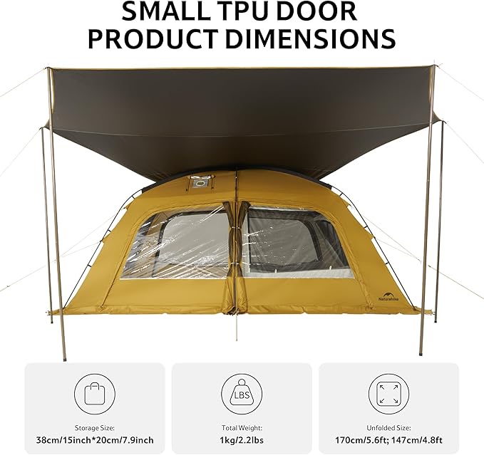 Naturehike Dune Hot Tent with Stove JackDouble Layer 4 Season TentWaterproof 2-4 Person Tents for Camping
