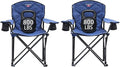 SUNNYFEEL XXL Oversized Camping Chair Heavy Duty 500 LBS for Big Tall People Above 6'4 Padded Portable Folding Sports Lawn Chairs with Armrest Cup Holder &amp Pocket for Outdoor/Travel/Picnic/Camp