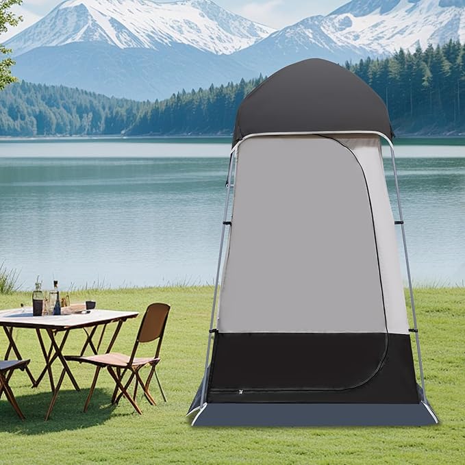 Brown Outdoor Camping Tent Portable Privacy Shelter for Hiking - Ideal for Shower and Toilet Use Perfect for Camping Hiking and Festivals