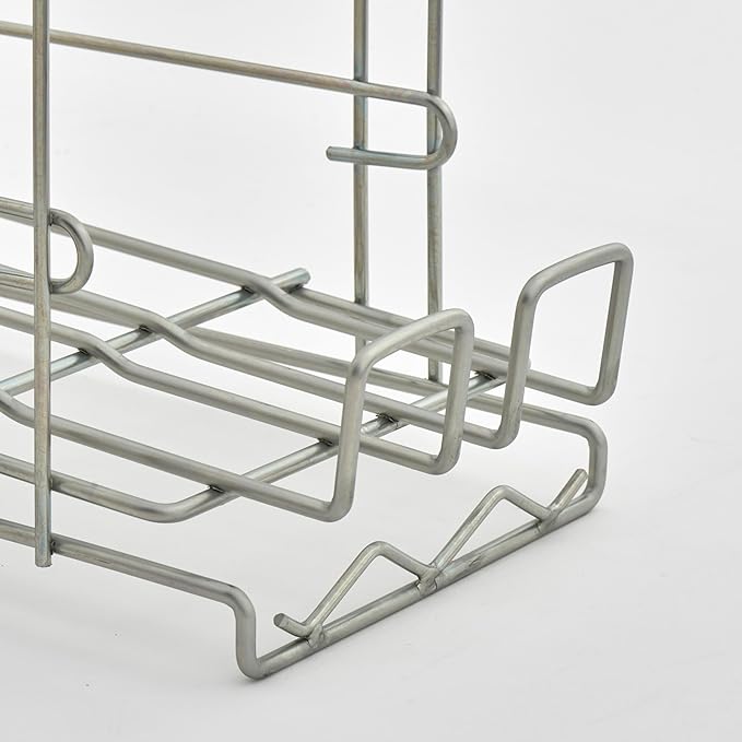 28W-171 FIFO Wire Can Rack Holds (12) #5 Cans or (8) #10 Cans Metal Construction FIFO Design