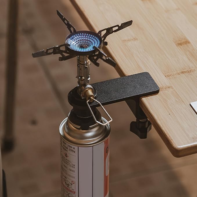 Camping clamps with adjustable height stand multi-functional table extension for outdoor gears
