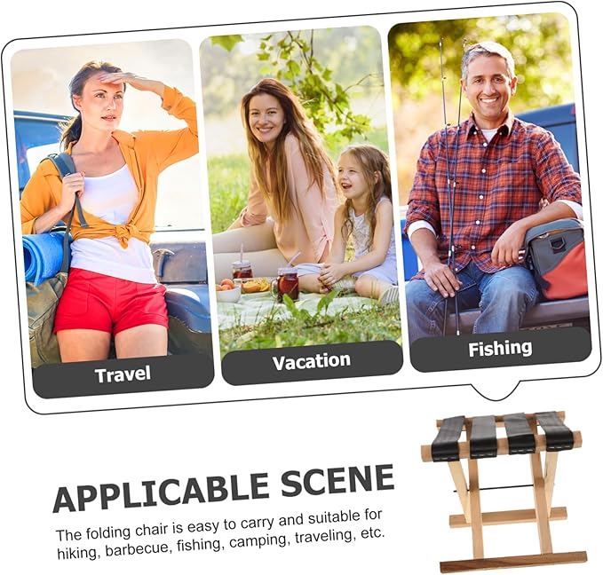Ultralight Camping Chair Foldable Outdoor Stool Portable Folding Stool for Adults Beach BBQ
