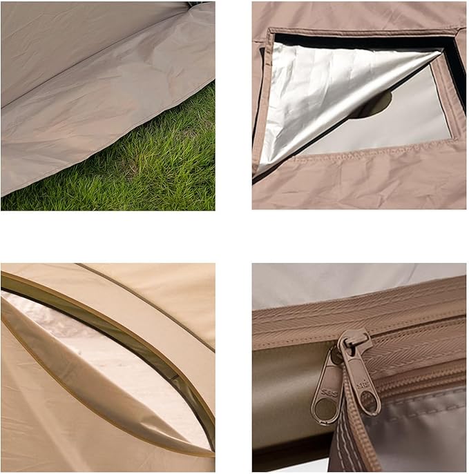 Mountainhiker Dome Tent for 5-10 People 4-Season Waterproof Camping Tent with UV Protection Chimney Hole Easy Setup Lightweight Outdoor Shelter for Family &amp Group Camping