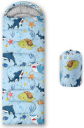 Kids Sleeping Bag for Boys GirlsBasketball Print-Lightweight Warm Portable Outdoor Indoor-Waterproof Cold Weather Resistant Sleeping Bag for Camping Hiking