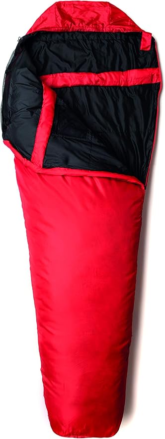 Snugpak Travelpak 1 Sleeping Bag with Mosquito Net 45 Degree Left Hand Zip Flame Red