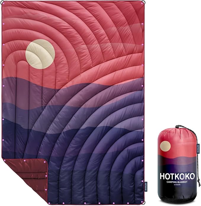Camping BlanketLightweight Puffy Printed Camping Blanket Packable Outdoor Blanket for CampingTraveling Stadium Hiking Picnics