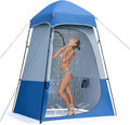 Camping Shower Tent 7.9 FT Extra Tall Oversize Privacy Tent Portable Outdoor Bathroom Toilet Tent with Floor Easy Set Up Privacy Shelter for Dressing Hiking Fishing UPF50+