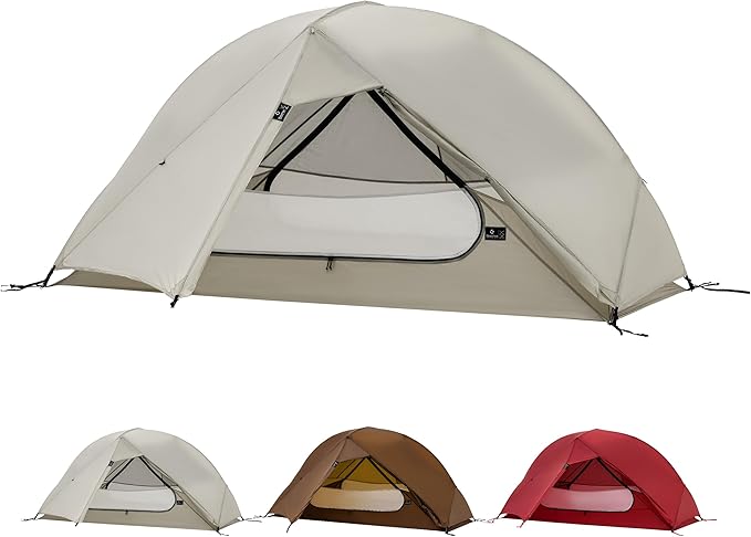 Thous Winds Camping Tent 1 Person Lightweight Tent for Backpacking Ultralight Easy Setup Waterproof Camping Tent for Outdoor Trekking Mountaineering