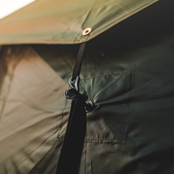 Gazelle T4 Overland Edition GT401GR Pop-Up Portable Camping Hub Tent Easy Instant Set up in 90 Seconds Alpine Green/Moss 4-Person Family Overlanding