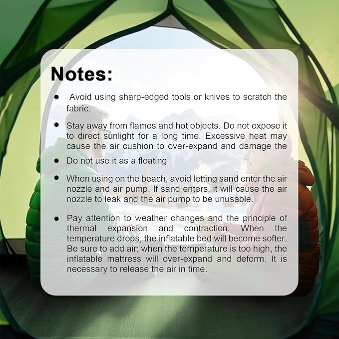 Self Inflating Double Sleeping Pad with Foam and Electric PumpInnovative Y-Shaped Telescopic Structure4.3 Thick Ultraportable Camping MattressOutdoor Compact Air Mat for Tent Car（4.2*79*55 inch）
