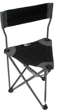 Travel Chair Ultimate Slacker 2.0 Small Folding Tripod Chair with Back for Outdoor Adventures Portable Stool-Chair