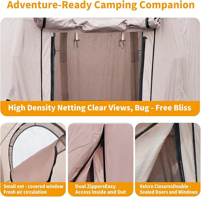Inflatable Dome Igloo Bubble Camping Tent Waterproof Outdoor Portable House with Double Layered Mesh Doors