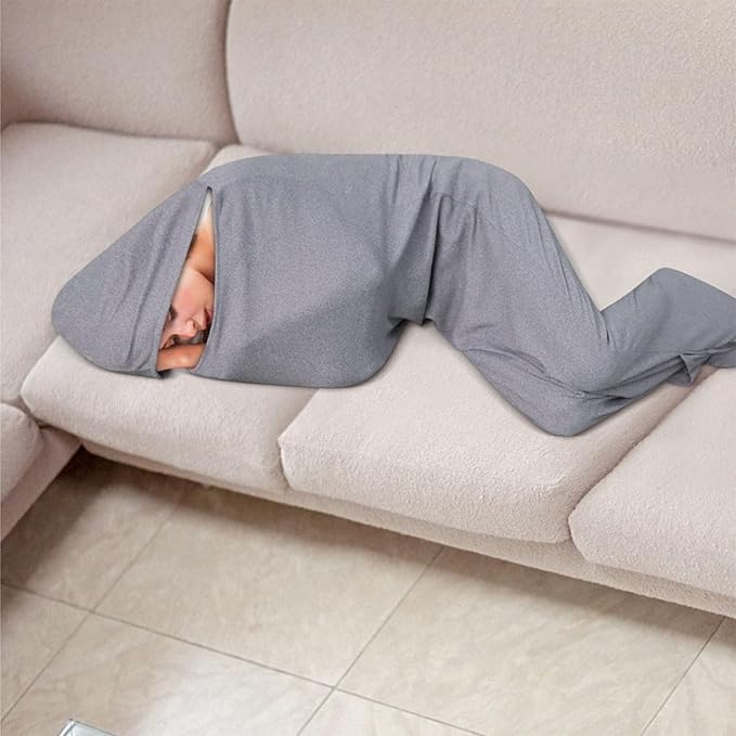 Wearable Sleep Pod Hug Blanket for Adults Perfect for Stress Relief and Better Sleep Breathable Portable Sleeping Bag Ideal Travel Companion Enhance Relaxation with Sleep Pod Adult