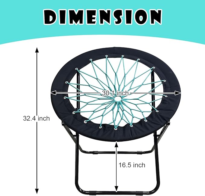 Bungee Chair Portable Foldable Dish Chair Bunjo Game Chair net Chair for Outdoor and Indoor
