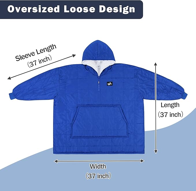Catalonia Outdoor Windproof Wearable Stadium Blanket Oversized Waterproof Wearable Blanket Poncho