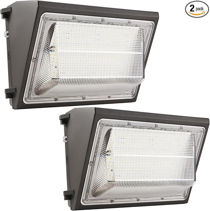 2PACK Dusk to Dawn 180W LED Wall Pack Light Fixture 25200LM 1500W HPS/HID Equivalent100-277V 5000K Daylight Commerical/Industrial Outdoor Security Lighting Parking LotEntrance Warehouse