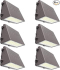 Lightdot 6Pack 150W LED Wall Pack Lights 100-277v Full Cut Off Dusk to Dawn Photocell 22500Lm(150Lm/W) 5000K IP65 Outdoor Exterior Lighting for GarageWarehouseYardBuildingFactoryETL