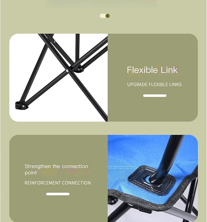 Foldable Camping Chair Folding Camp Chairs for Adults Large Portable Lawn Chair