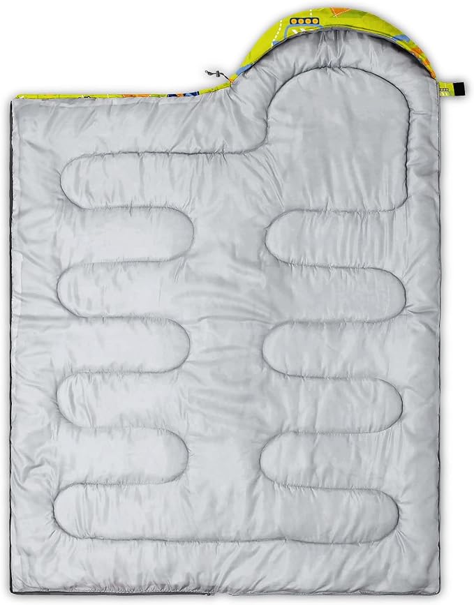 Kids Sleeping Bag for Boys and GirlsMonster Alien Print-Lightweight Warm Portable Outdoor Indoor-Waterproof Cold Weather Resistant Sleeping Bag for Camping Hiking