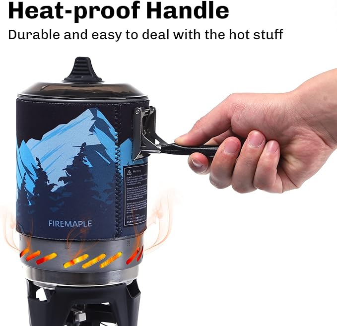 Fire-Maple Fixed Star X2 Backpacking and Camping Stove System Outdoor Propane Camp Cooking Gear Portable Pot Jet Burner Set Ideal for Hiking Trekking Fishing Hunting Trips and Emergency Use