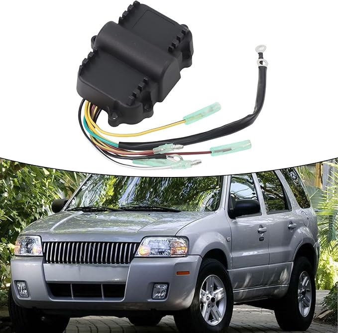 CDI Switch Box for Mercury Mariner Outboard Motor 339-7452A15 339-7452A19 339-7452A17 6HP-35HP 2-Stroke Marine Engine Ignition Control Unit ABS Blac