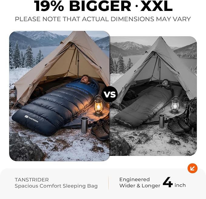 Cotton Flannel XXL Sleeping Bags for Adults Cold Weather Camping Sleeping Bag for Adults Kids Teens with Compression SackCamping Gear for TravelingHikingClimbingOutdoorIndoor