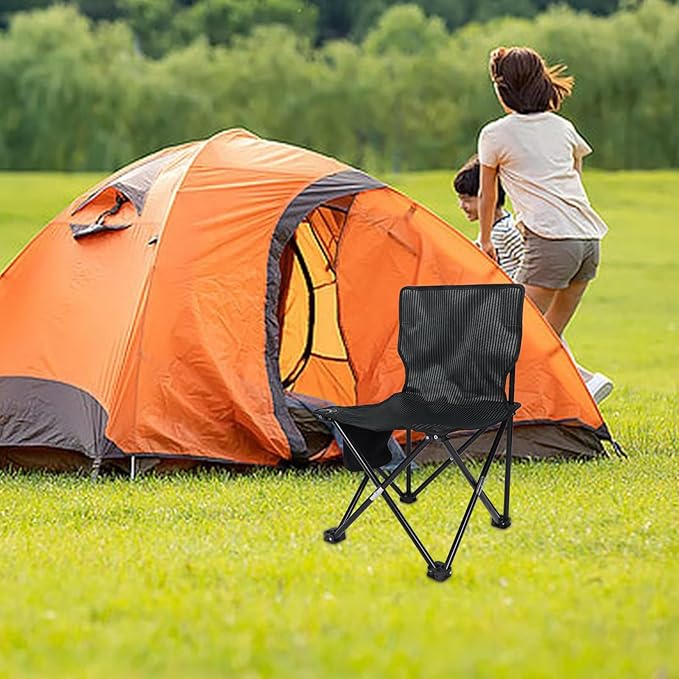 HANABASS 1pc Compact Folding Stool for Outdoor Use Portable Fishing and Camping Chair and Construction for Hiking and Gardening Activities