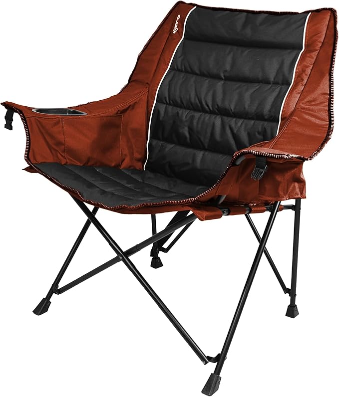 Kijaro Quilted Club Chair - Victoria Desert Orange