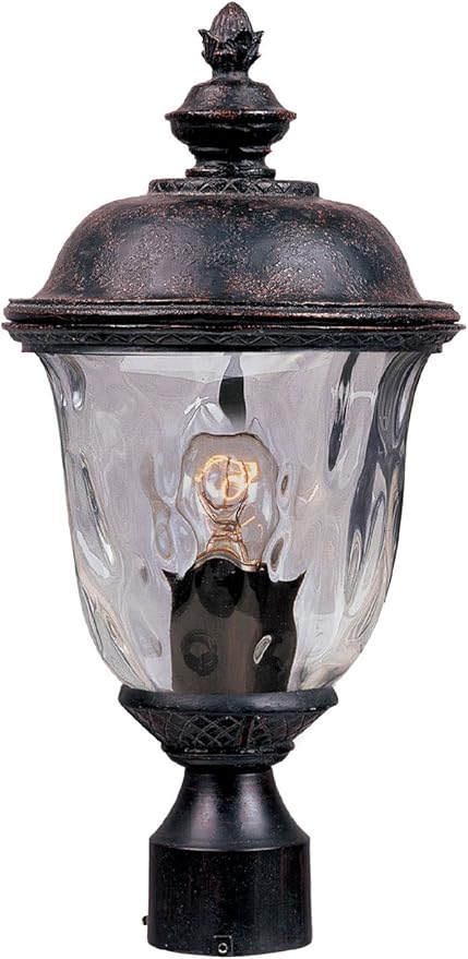Maxim Carriage House DC-One Light Outdoor Pole/Post Mount in Early American Style-9 Inches Wide by 19.5 inches high