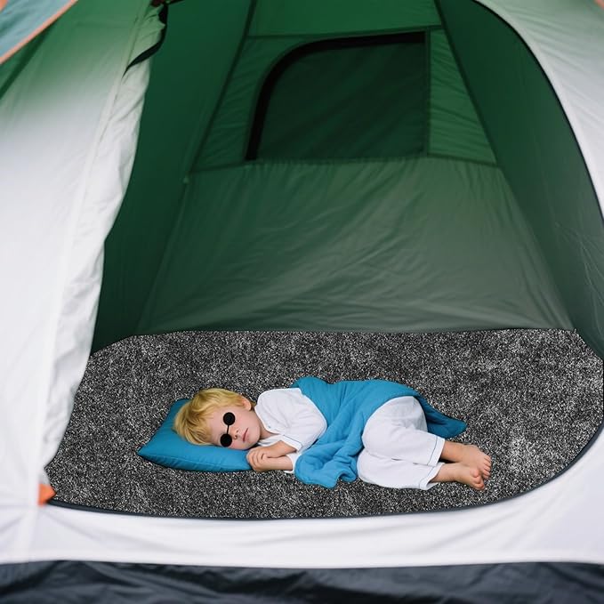 Tent Carpet Mat Camping Floor RugLarge Size 59 * 72 inch Waterproof Durable Portable and Foldable Pad Soft Tent Carpet Mat Blanket Picnic Floor Blanket for Picnic Outdoor Hiking