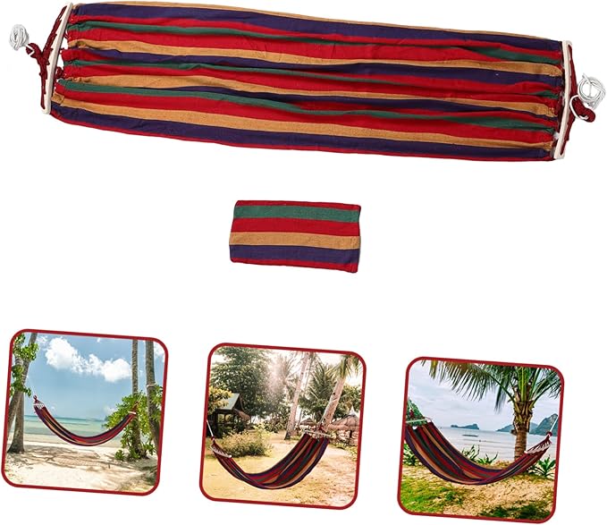 UPKOCH 1set Weatherproof Outdoor Camping Hammock Heavy Duty Thickened Tree Mounted Bed for Relaxation and Resting Portable Picnic Supply for Camping and Hiking Activities