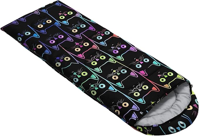Kids Sleeping Bag for Boys GirlsBasketball Print-Lightweight Warm Portable Outdoor Indoor-Waterproof Cold Weather Resistant Sleeping Bag for Camping Hiking