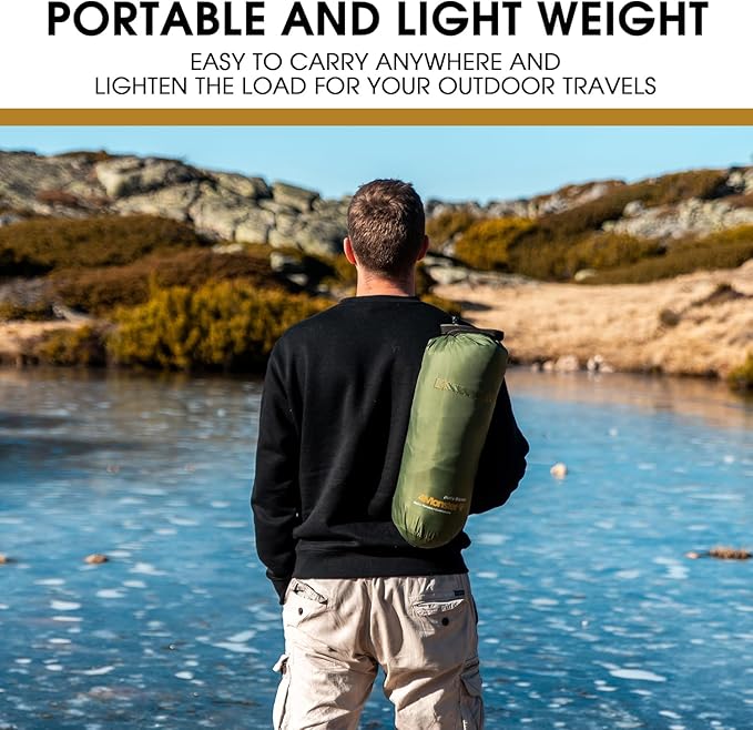 4Monster Down Camping Blanket - Outdoor Travel Quilt Puffy 650 Fill Packable LightweightWind &amp Waterproof | Ideal for Stadium BackpackingPicnics Beach and Hiking