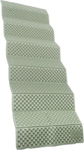 Water-Resistant Folding Camping Pad with Aluminum Foil Coating Thick Outdoor Sleeping Mat for Hiking Picnic Crawling and Tent Floor Protection in Green