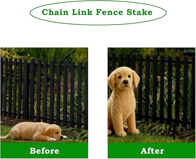 20 Pieces 12-Inch Metal Garden Ground Stakes Galvanized Steel J Shape Hook Rebar Stakes Heavy Duty Tent Stake Chain Link Fence Stake for Outdoor Lawn Decorations Black