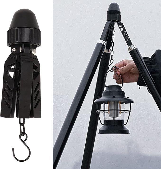 Haofy Aluminum Tarp Poles Camping Tripod A Shaped Tent Support Pole for Outdoor