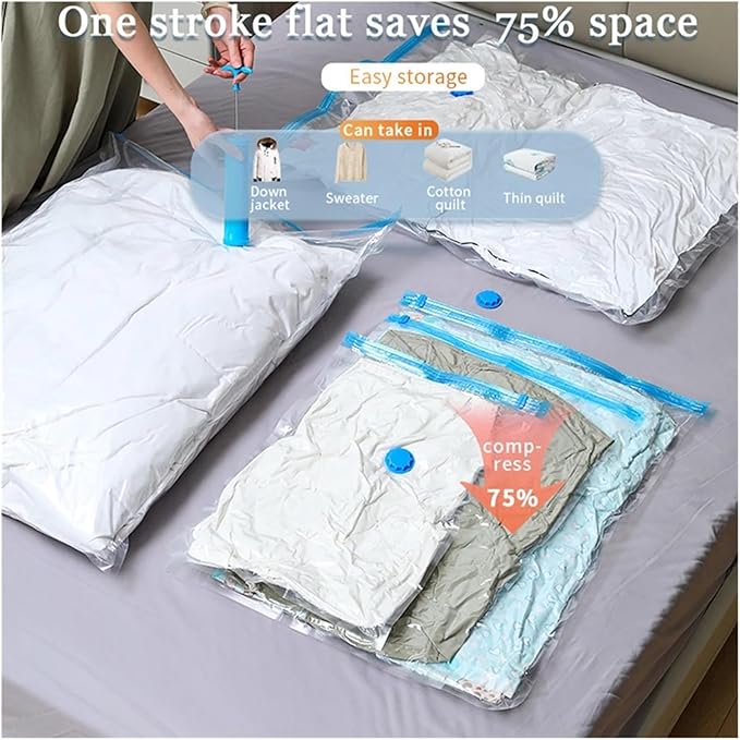 Vacuum Seal Bag Vacuum Storage Bags for Storing Clothes Organizer Space Saving Bags for Pillow Blanket Travel Vacuum Bag Package