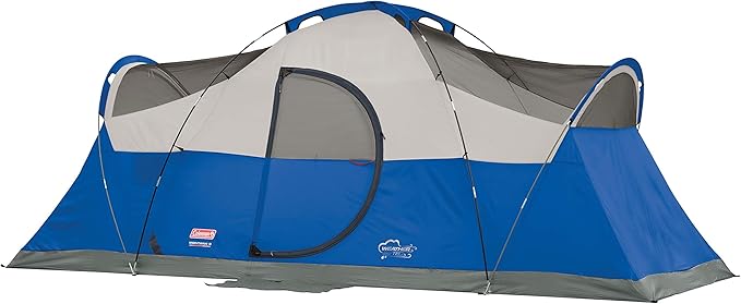 Coleman Montana Camping Tent 6/8 Person Family Tent with Included Rainfly Carry Bag and Spacious Interior Fits Multiple Queen Airbeds and Sets Up in 15 Minutes