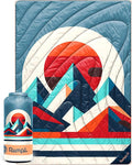 Rumpl Original Puffy Blanket - Warm Water-Resistant Camping Blanket with 100% Recycled Synthetic Insulation 52x75 Original Puffy V2 Radiant Peak Eclipse