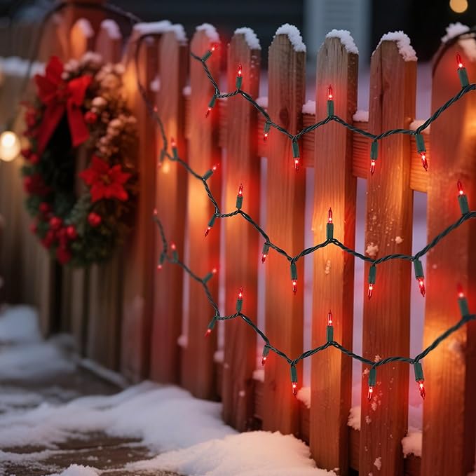 3 Pack Red Valentines String Lights 100 Count Each Incandescent Mini Christmas Lights Connectable Xmas Tree Light for Indoor Outdoor Garland Birthday Holiday Wedding Festival Party