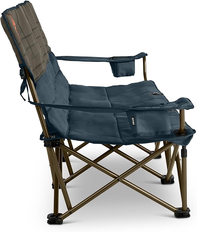 Kelty Lowdown Couch - 3 Person Capacity Camping Chair Extra Large and Sturdy Bench for Campsites Soccer Games and Backyard Parties