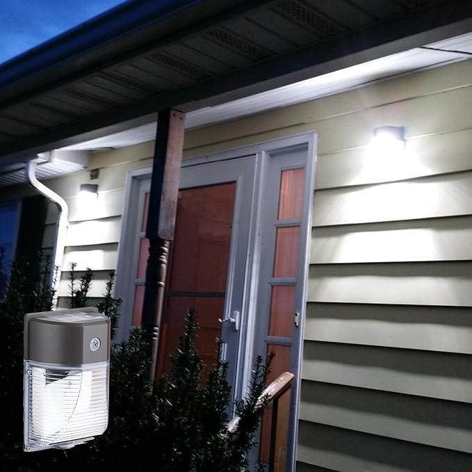 LED Wall Pack Light 26W (150-250W Equivalent)with Photocell Dusk to Dawn3000LM 5000k Daylight WhiteIP65 Outdoor Security LightsETL (2 Pack 26 Watt)