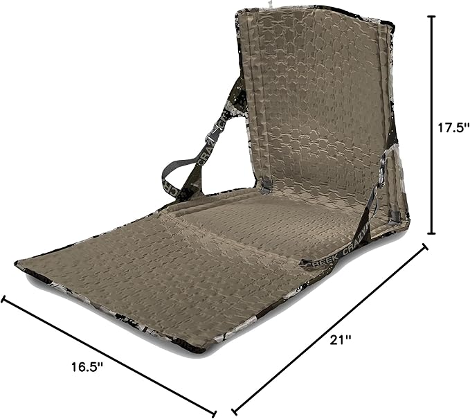 Crazy Creek HEX 2.0 PowerLounger for Day Hiking &amp Backpacking Trips 250 LBS Weight Capacity Adjustable Straps Compact Design Water-Resistant Kings Camo