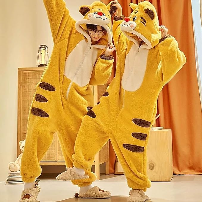 Warm one-piece blanket pajamas in autumn and winter cute shark capybara robe hooded coral velvet padded velvet home clothes.