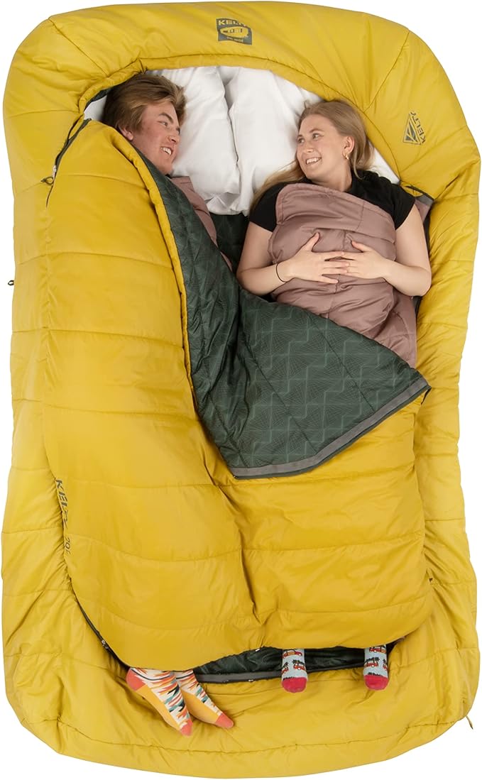 Kelty Tru.Comfort Doublewide 20 Degree Sleeping Bag – Two Person Synthetic Camping Sleeping Bag for Couples &amp Family Camping