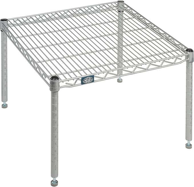 Nexelate Silver Epoxy Wire Dunnage Rack 24W x 24D x 14H