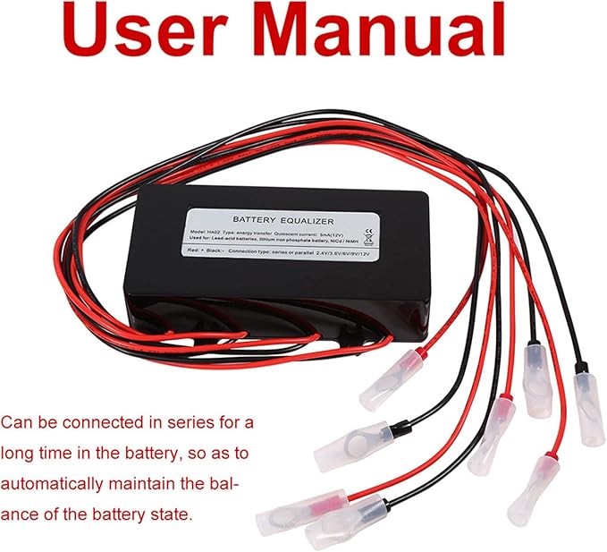 Battery Balancer Equalizer Battery Voltage Balancer 48V New Charger Reverse Polarity Protection Maintains Balance