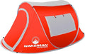 Pop-up Tent 2 Person Water Resistant Barrel Style Tent for Camping with Rain Fly and Carry Bag Sunchaser 2-Person Tent by Wakeman Outdoors (Red)
